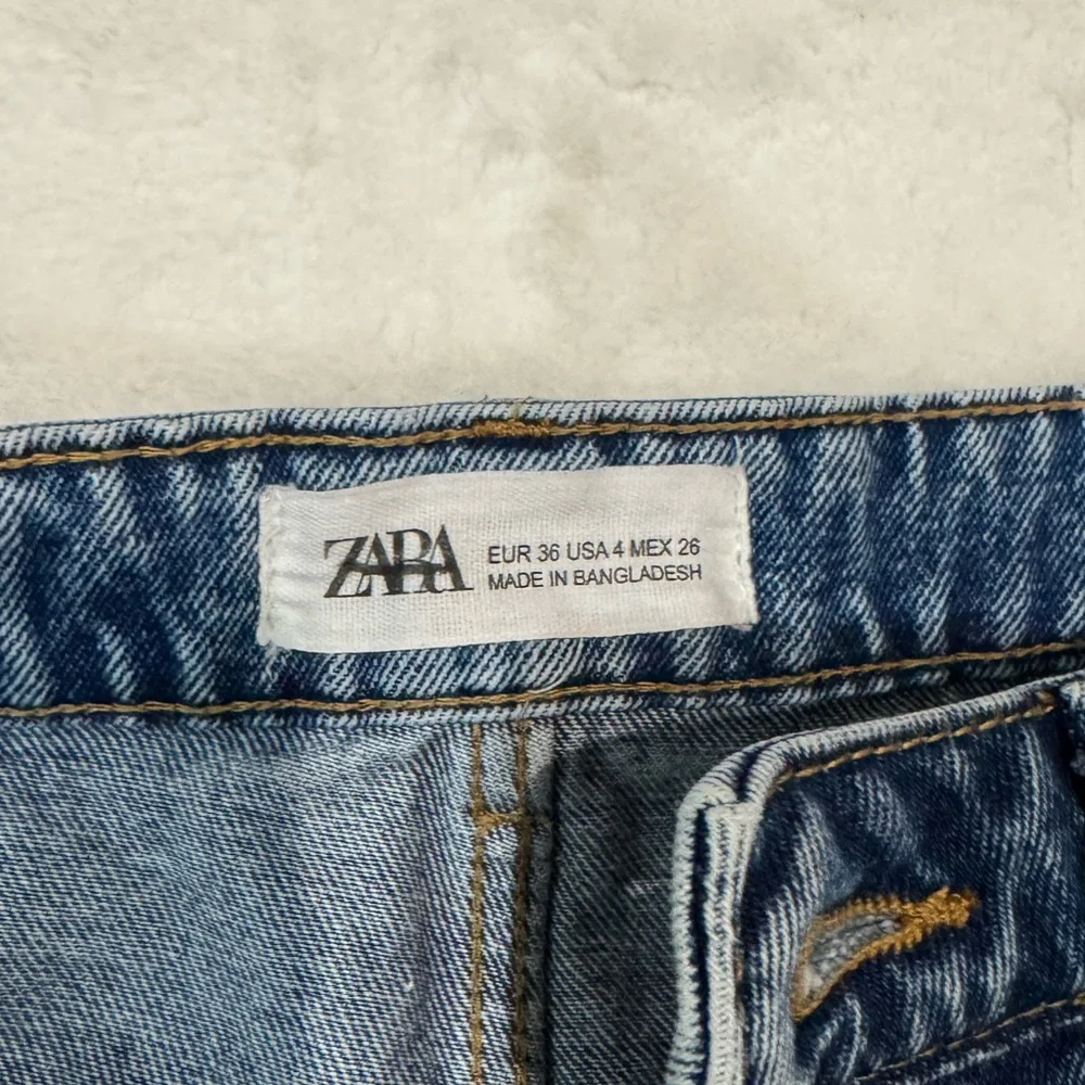Zara Denim Shorts with Colorful Butterfly Accents - Picture 3 of 4